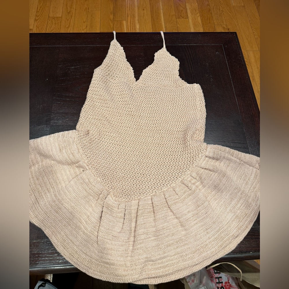 SHEIN (Musera) Cream Knit Mini Dress